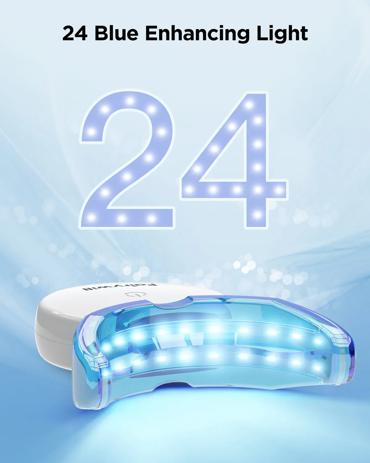106 Teeth Whitening Strips 14 Pcs with Rechargeable LED Light
