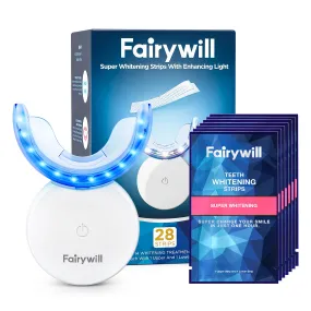 106 Teeth Whitening Strips 14 Pcs with Rechargeable LED Light