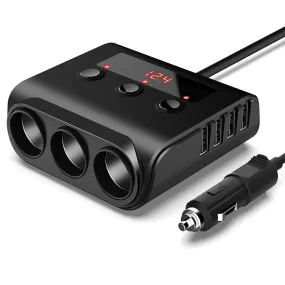 120w Car Cigarette Lighter Adapter Quick Charge 3.0 12v/24v 3