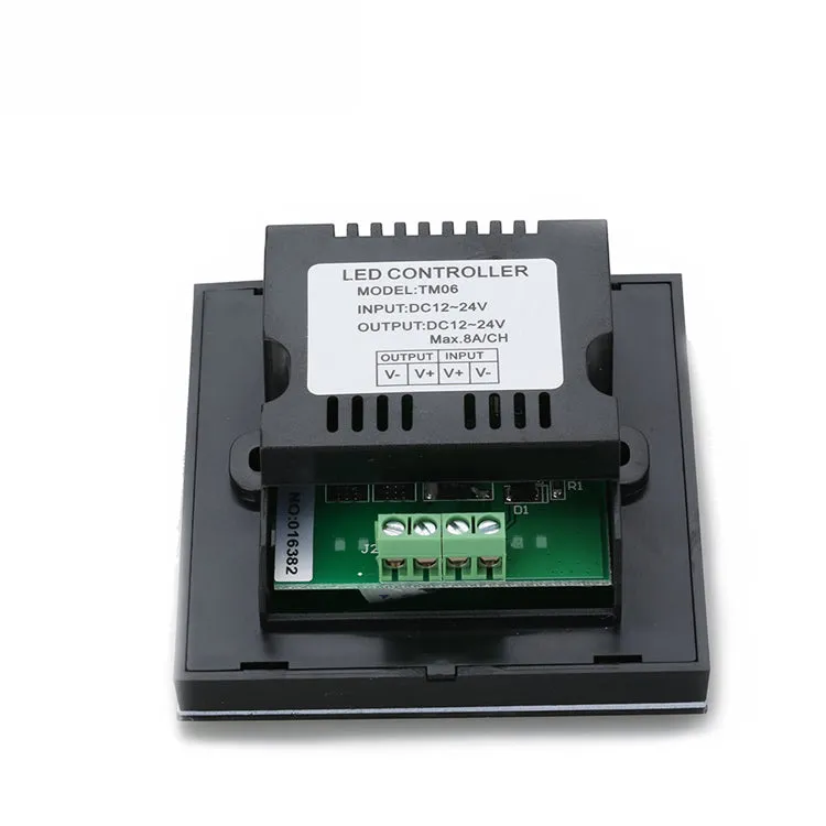 12V-24V DC TM06 Wall Panel Touchable Color Ring LED Dimmer Controller for Single Color LED Strips
