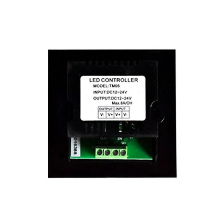 12V-24V DC TM06 Wall Panel Touchable Color Ring LED Dimmer Controller for Single Color LED Strips