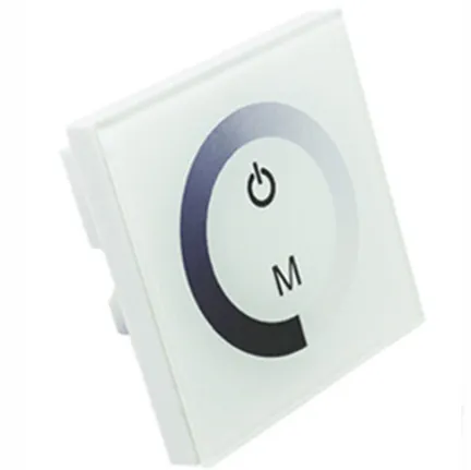 12V-24V DC TM06 Wall Panel Touchable Color Ring LED Dimmer Controller for Single Color LED Strips