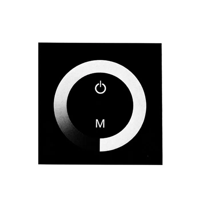 12V-24V DC TM06 Wall Panel Touchable Color Ring LED Dimmer Controller for Single Color LED Strips