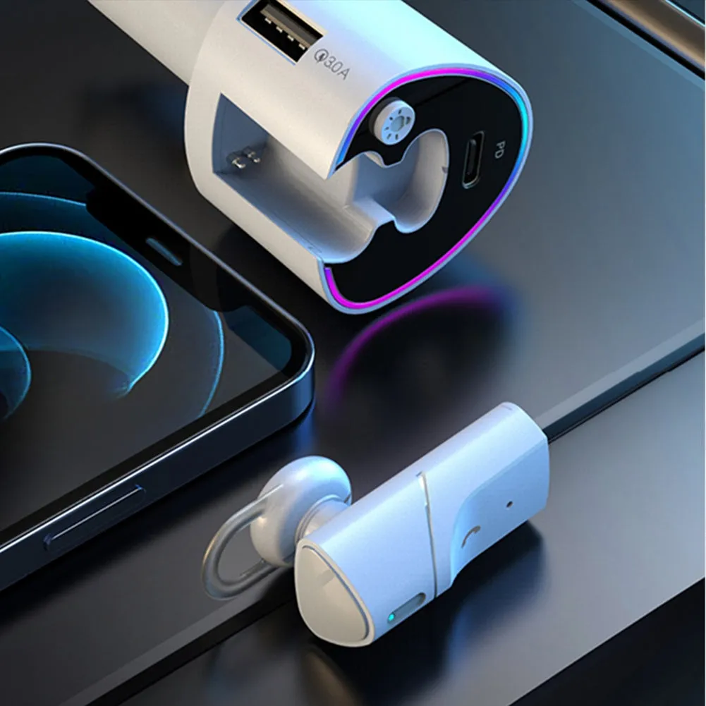 2-in-1 Car Kit Fast Charging Charger Bluetooth Wireless