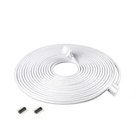 2 Metre DC 12V/24V RGB LED Strip 4 Pin Soldless Connector Cables 5050 3528