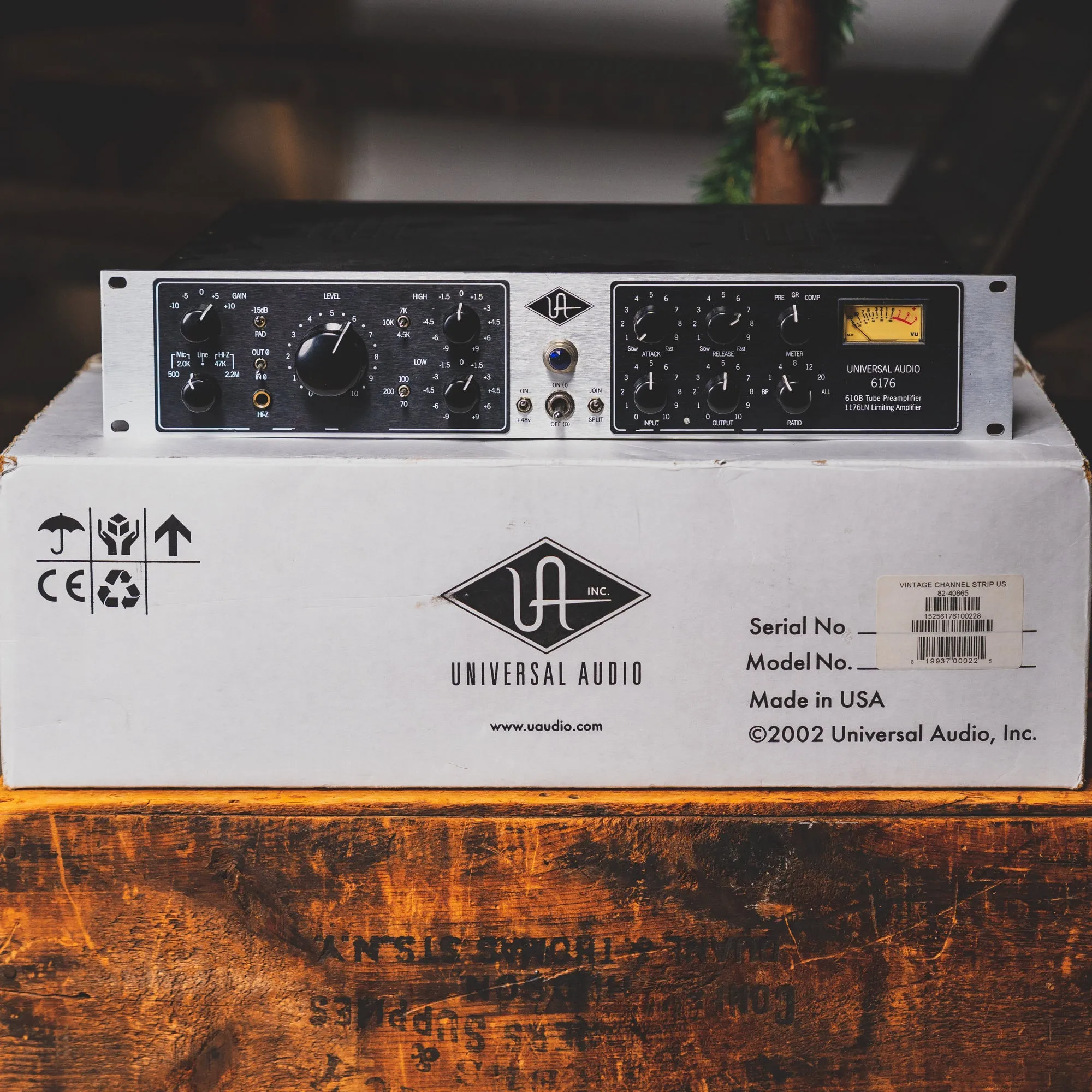 2015 Universal Audio 6176 Channel Strip Preamp and Compressor with Original Box - Used