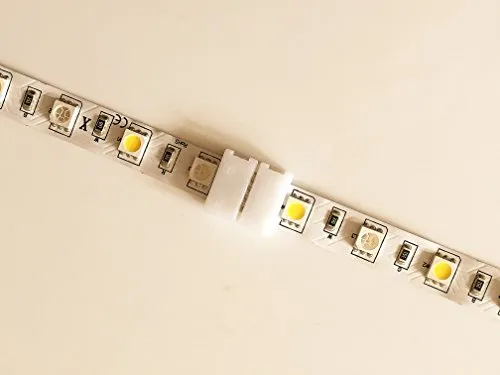 20pcs 5Pin 12MM RGBw 5050 LED Light Strip Solderless Connector Adapter for 5050SMD Non-Waterproof RGBW LED Strip (20 Pcs RGBW Connectors)