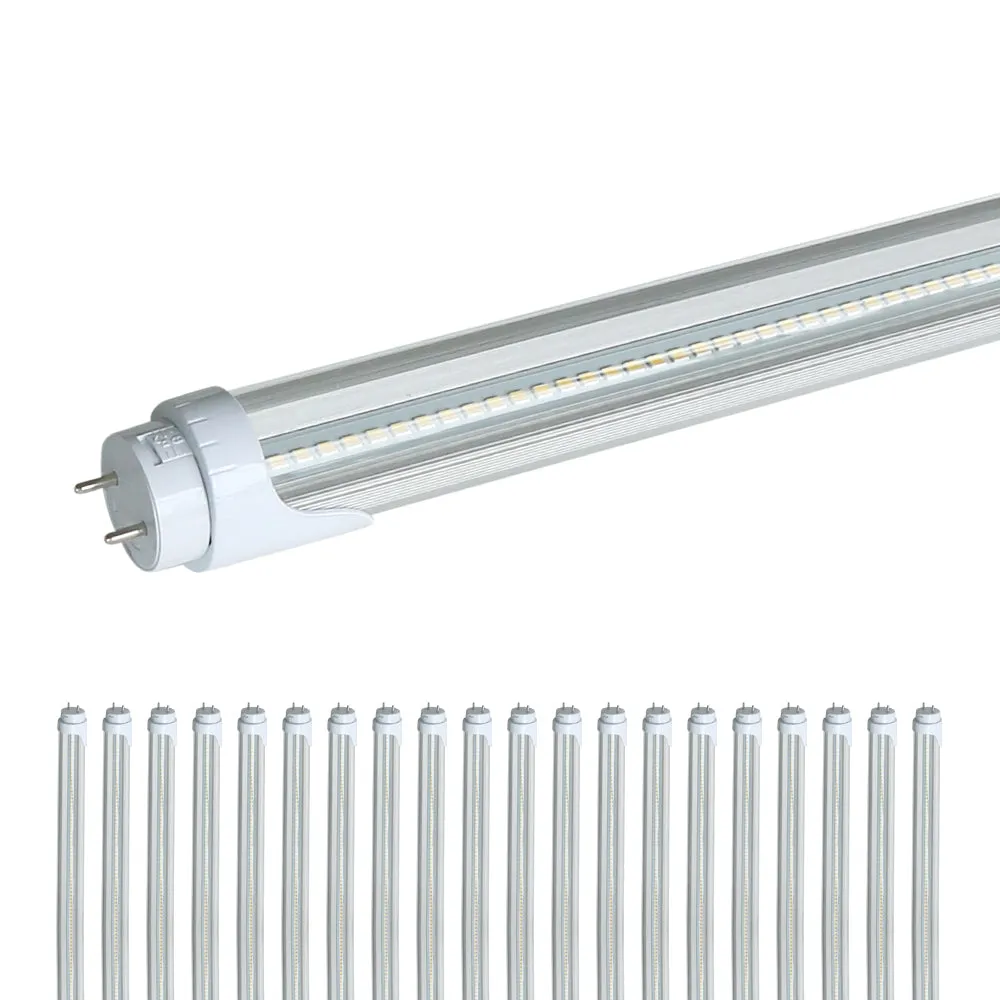 2200 Lumens - T8 4ft LED Tube Light - Ballast Bypass - Double Ended - 17W - 5000K -120-277V - Pack of 20