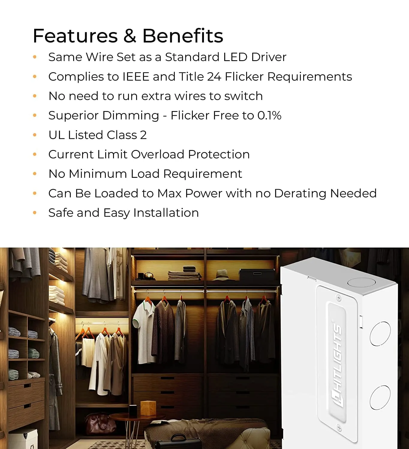 24V/90W RF Dimmable UL Listed LED Driver