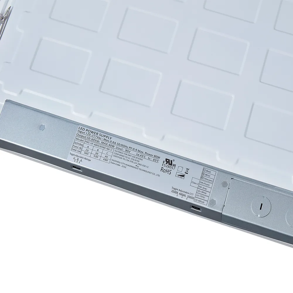 2x2 LED Panel Light - Selectable Wattage and CCT - 5000 Lumens - Dimmable - Pack of 4
