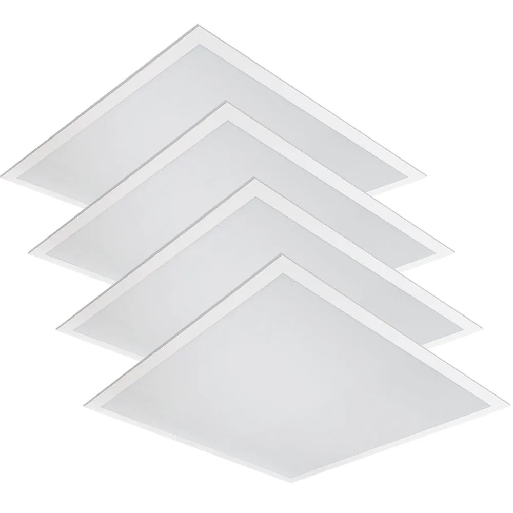 2x2 LED Panel Light - Selectable Wattage and CCT - 5000 Lumens - Dimmable - Pack of 4