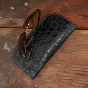 Alligator Black Glasses Case