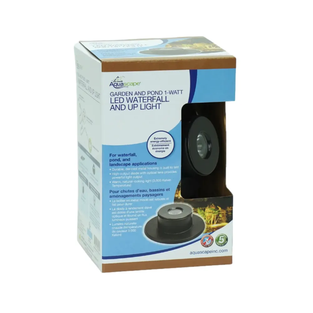 Aquascape 1W Led Underwater Waterfall Puck Light