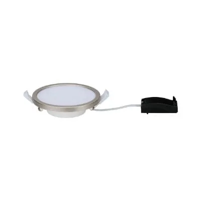 Areo Round LED Recessed Panel 180mm Warm White - Nickel
