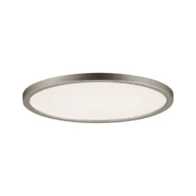 Areo Round LED Recessed Panel 180mm Warm White - Nickel