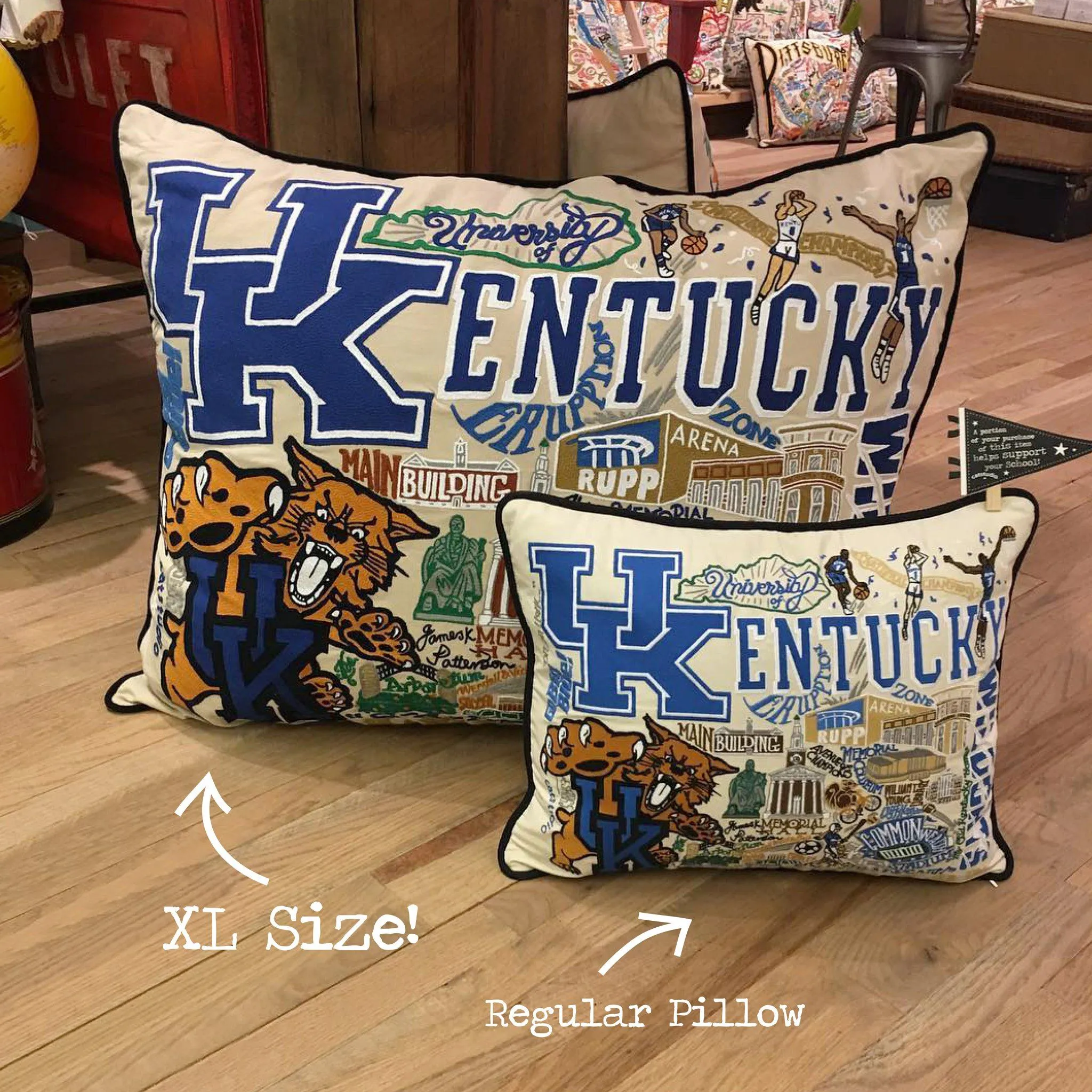Army XL Hand-Embroidered Pillow