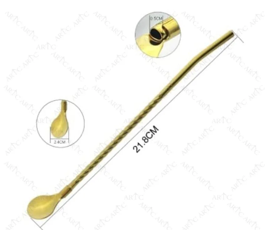 ARTC STAINLESS STEEL DRINKING SPOON STRAW