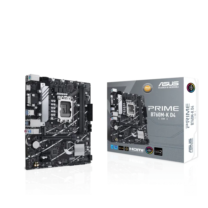ASUS PRIME B760M-K D4-CSM DDR4,LGA 1700 mATX Motherboard