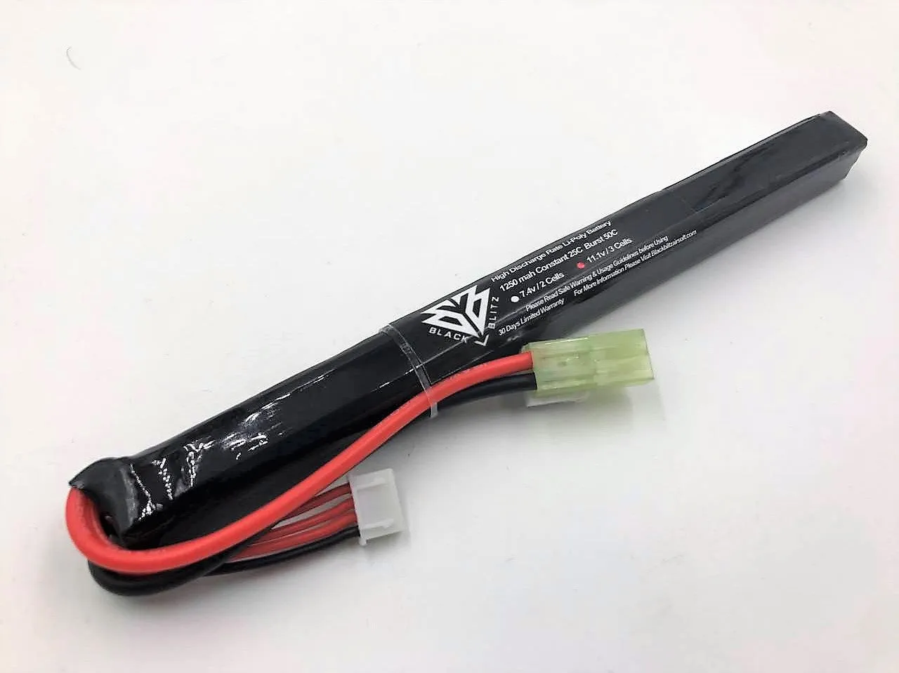 BCA 11.1v 1250mAh 25-50C LiPo Battery (AK Stick)