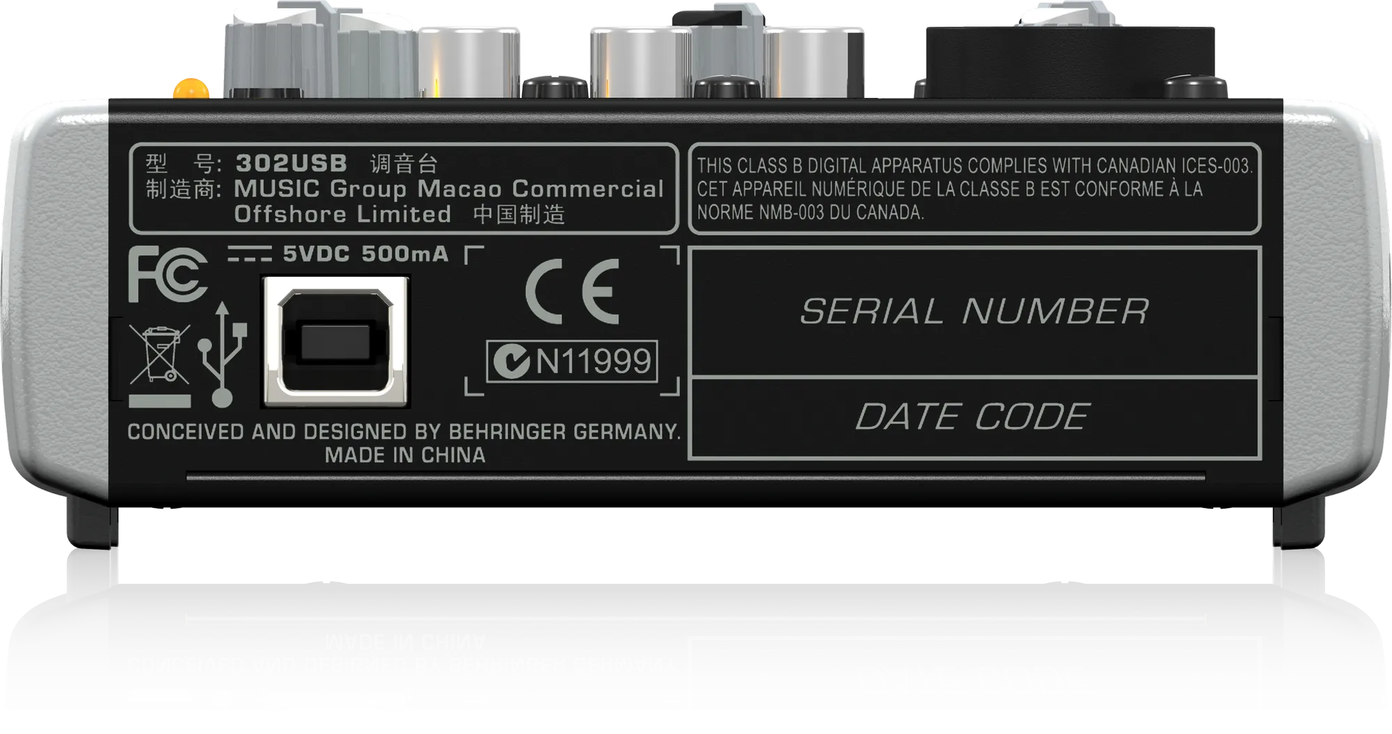 Behringer Xenyx 302USB Mixer with USB