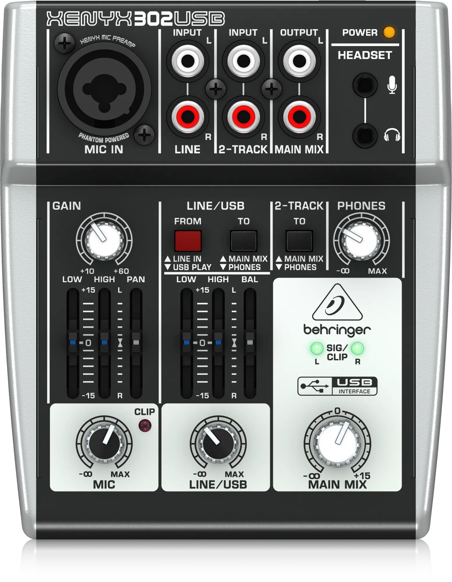 Behringer Xenyx 302USB Mixer with USB