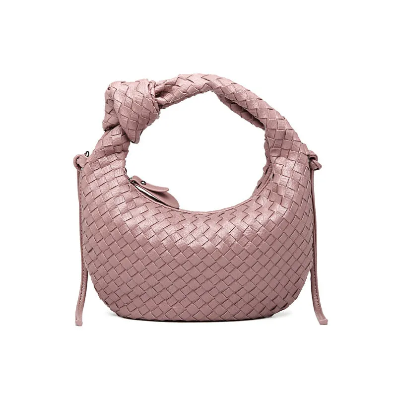 Braided Croissant Handle Underarm Bag