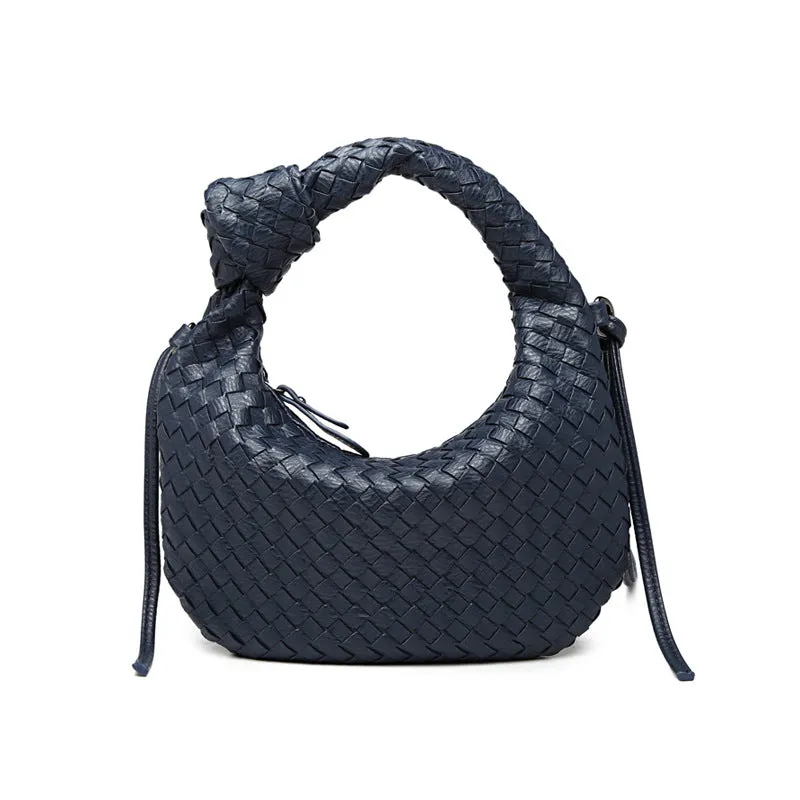Braided Croissant Handle Underarm Bag