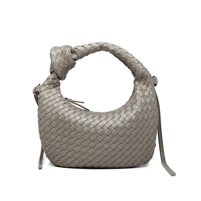 Braided Croissant Handle Underarm Bag
