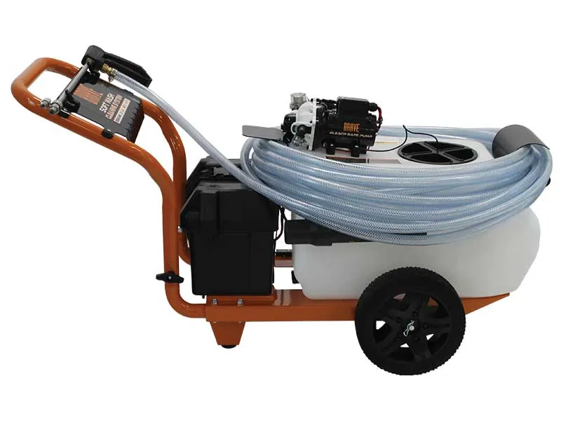 Brave Soft Wash and Disinfectant Cleaning System w/ 4.0 GPM Bleach Pump (BRSW1040E)