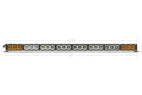 Cali Raised 43" Amber/White Dual Function LED Bar