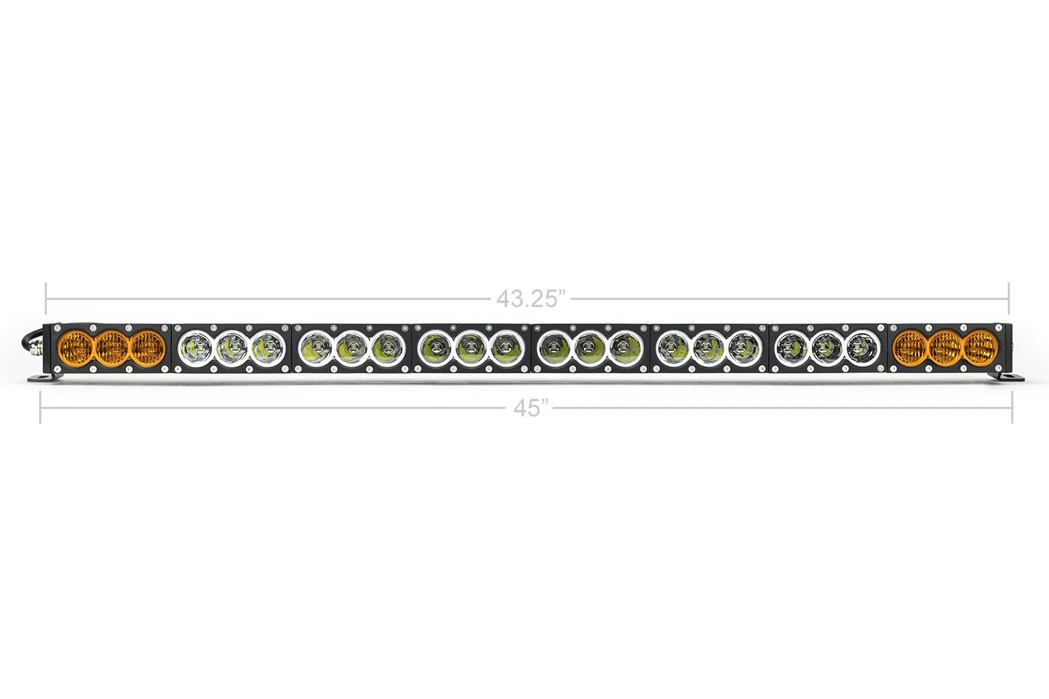 Cali Raised 43" Amber/White Dual Function LED Bar