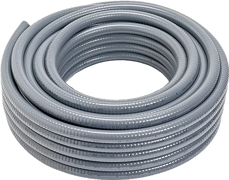 Carlon Carflex 15007-100 Conduit, 3/4 in, 100 ft L, PVC, Gray :COIL: QUANTITY: 1