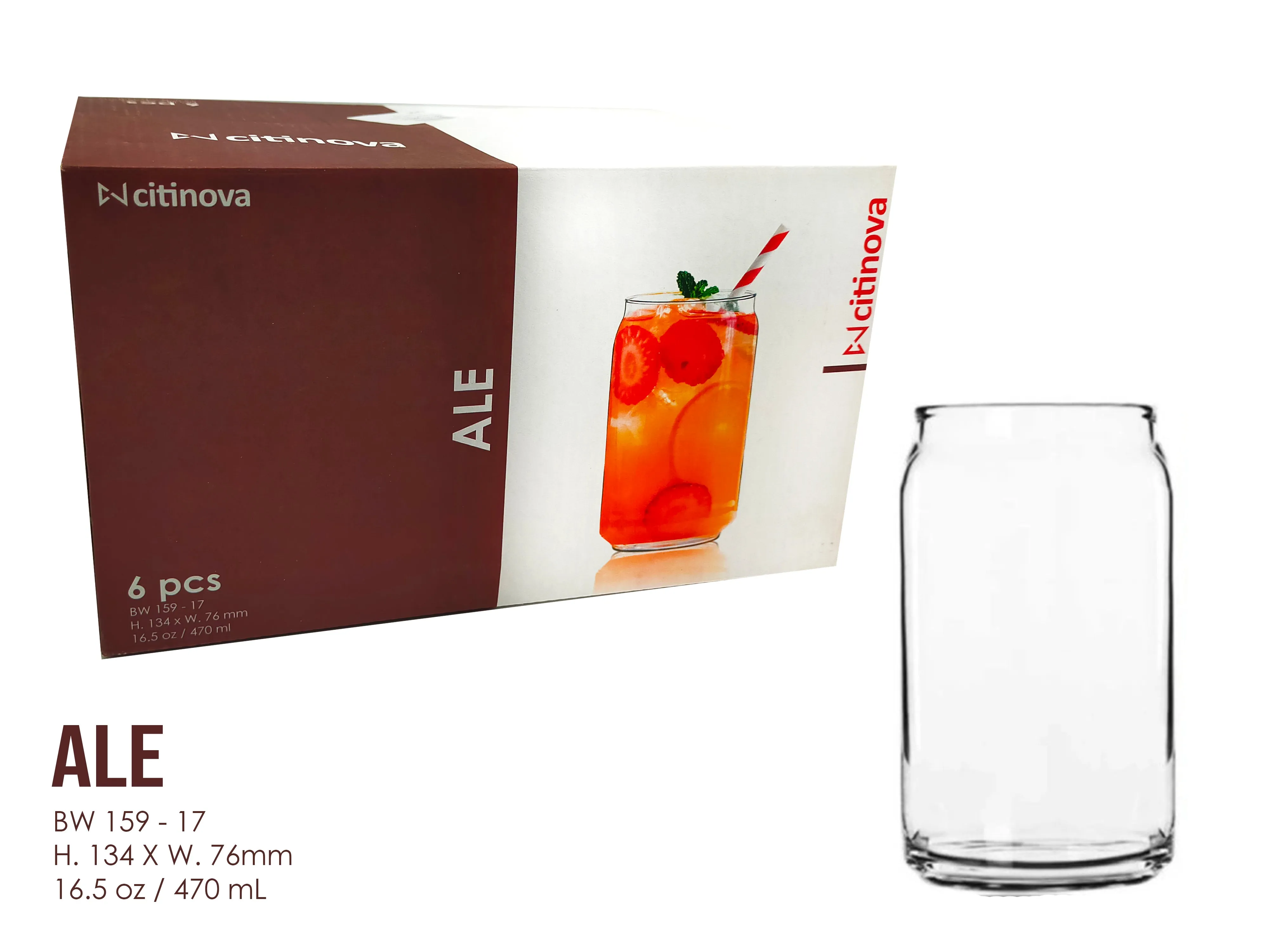 Citinova Glassware 6pcs