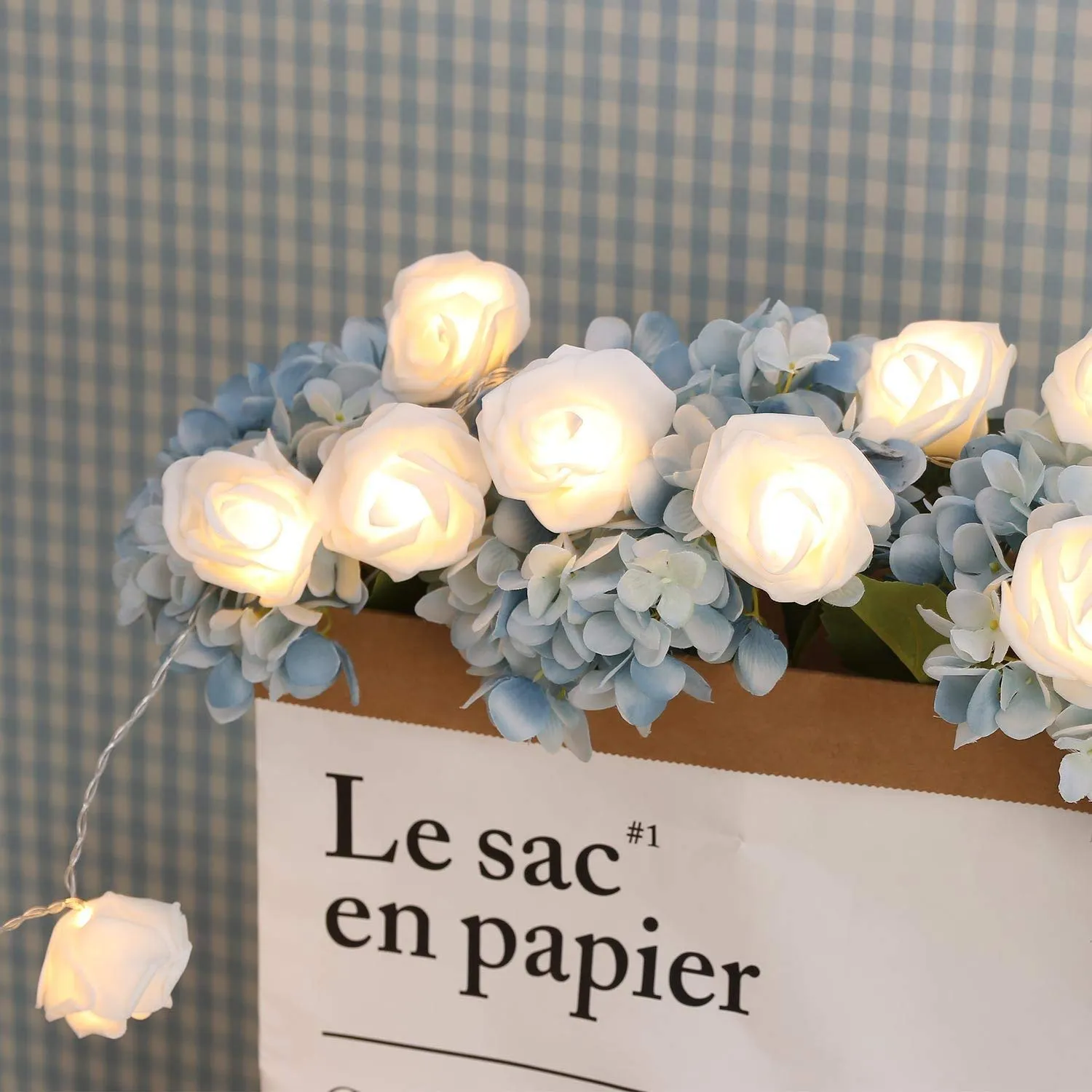 Citra 30 Led String Strip Light Rose Flower Shape Diwali Light for Decoration 30Led- Warm White