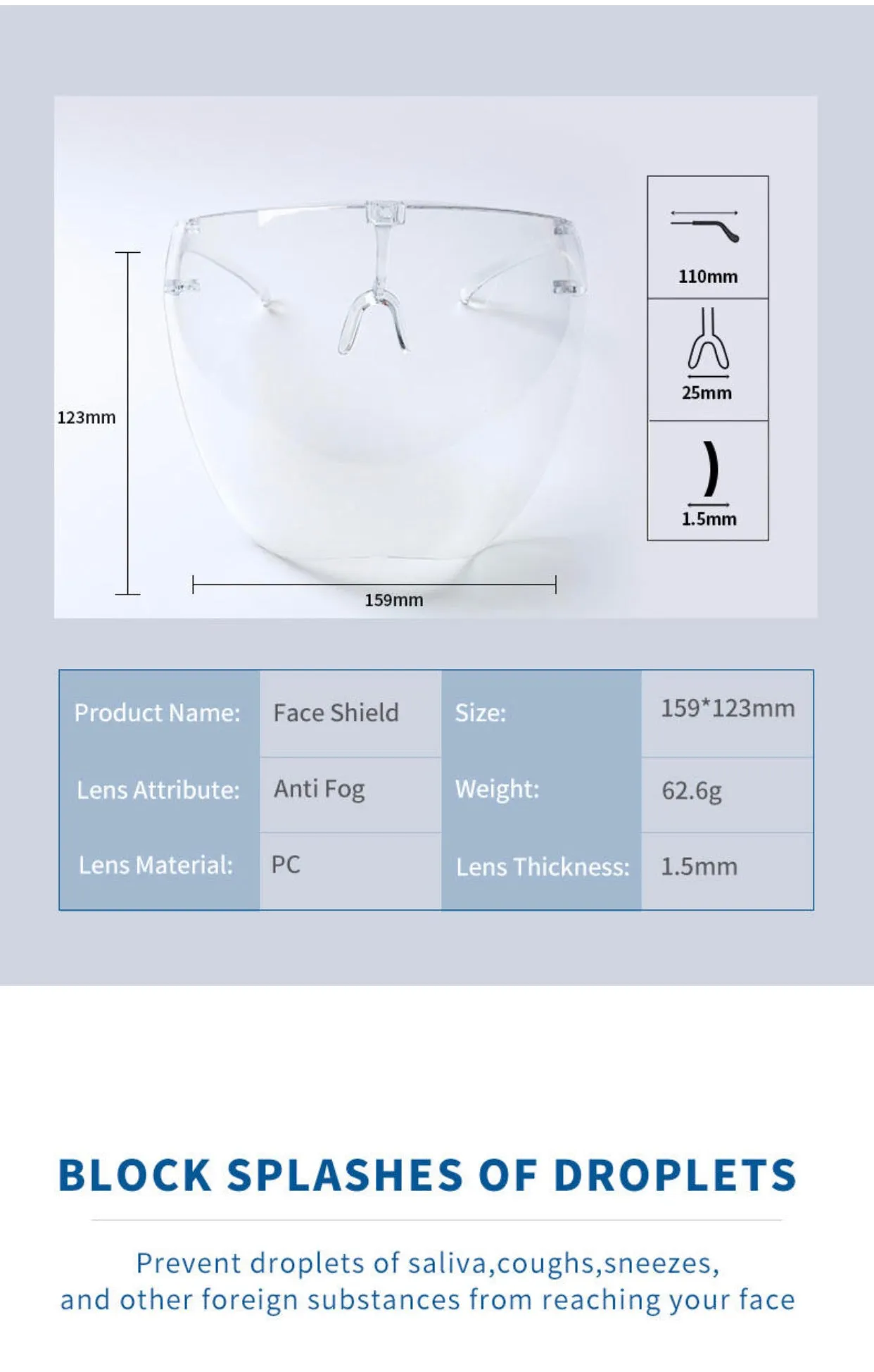 Clear Face Guard