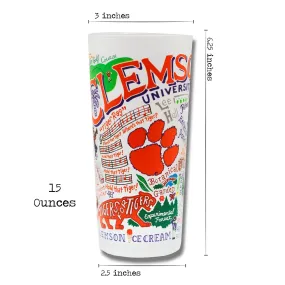 CLEMSON UNIVERSITY GLASS BY CATSTUDIO