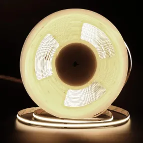 COB LED Strip Lights 65.6ft/20m, 4000K White, DC48V, CRI90 