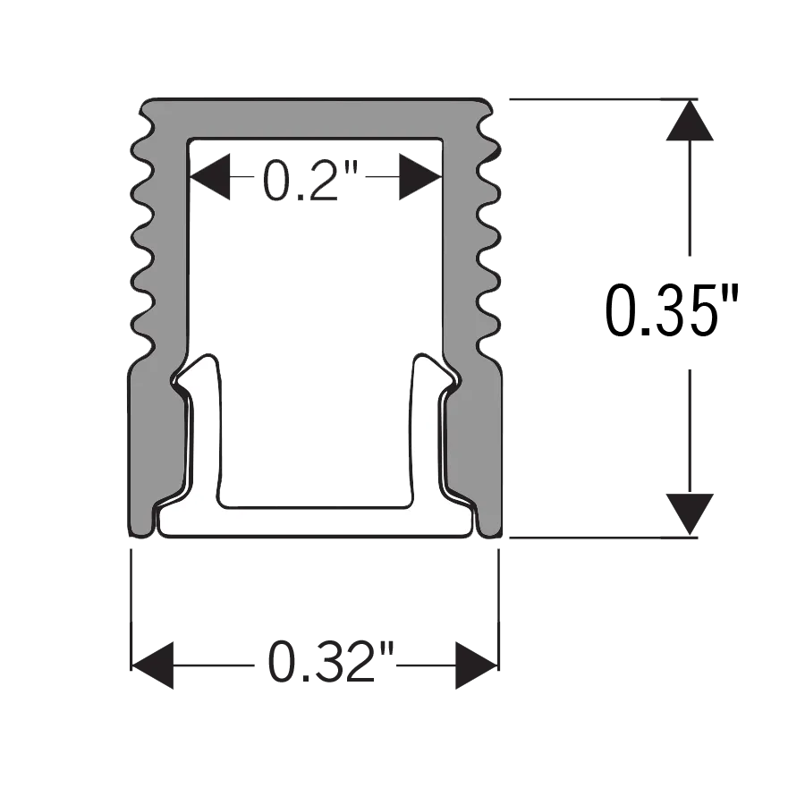 Core ALP40 Surface Mount LED Profile - 48 Inches