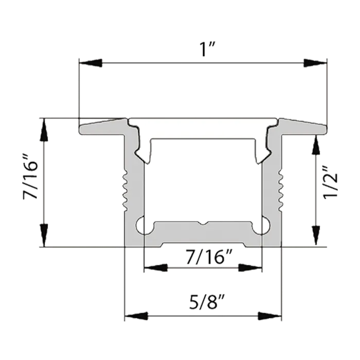 Core ALP60R Designer Recessed Mount LED Profile- 48 Inches
