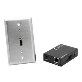 Covid EHF-205-SS HDMI Receiver System with HDMI Transmitter Wall Plate (Stainless Steel)