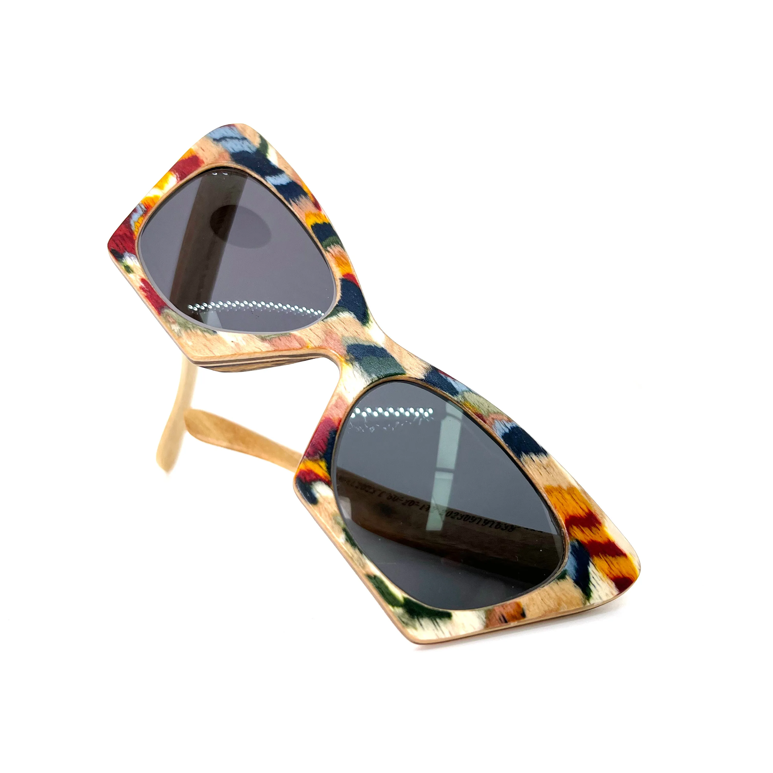 custom multicolor color wood glasses