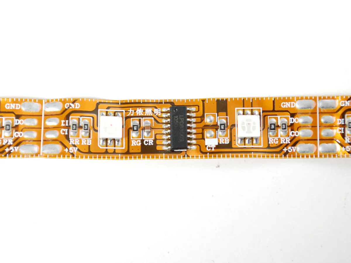 Digital RGB LED Weatherproof Strip - LPD8806 32 LED - (1m)