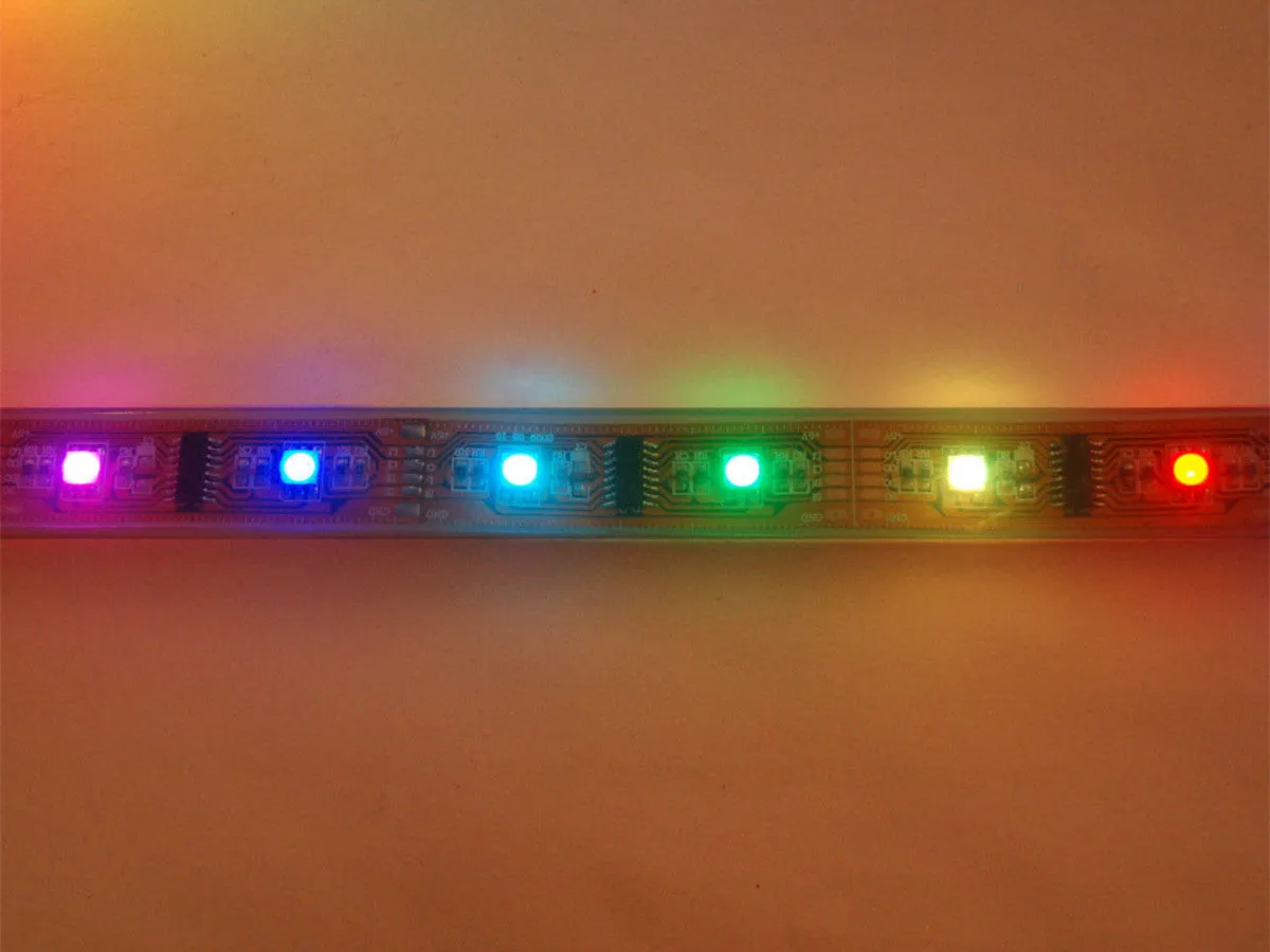 Digital RGB LED Weatherproof Strip - LPD8806 32 LED - (1m)