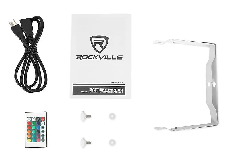 DJ Kit Rockville RPG102K with 10" speakers, Bluetooth, microphone, stands facade and lighting RPG102K RFAAW DJ PACK 2