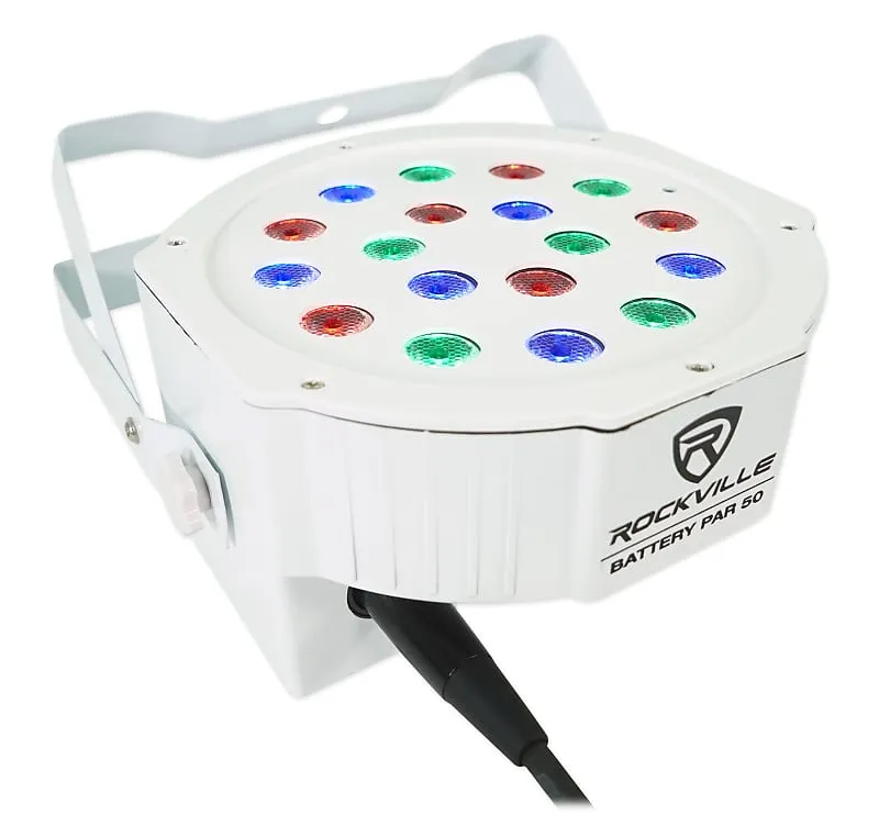 DJ Kit Rockville RPG102K with 10" speakers, Bluetooth, microphone, stands facade and lighting RPG102K RFAAW DJ PACK 2