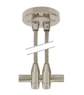 Dual Feed Remote Canopy 2.75"  in Satin Nickel Finish by Stone Lighting