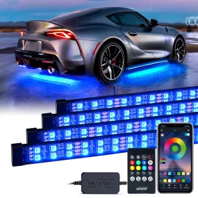Dual Row RGB LED Underbody Glow Kit with Remote Control and Bluetooth | Rivalry Series