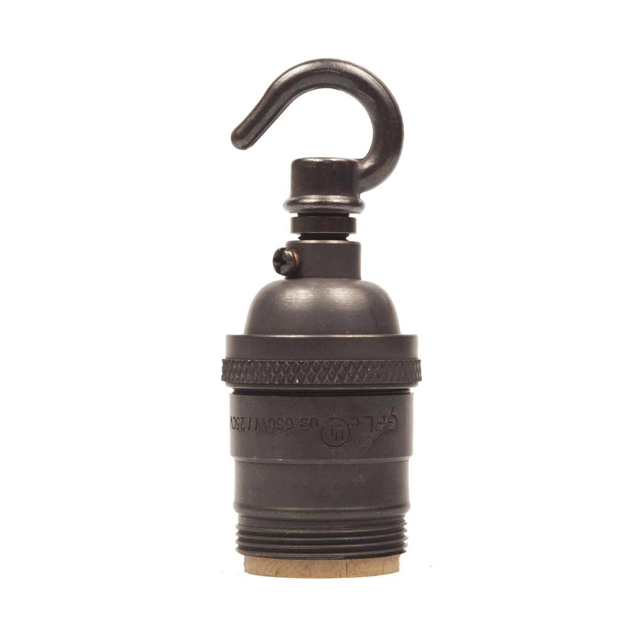 E26 UL Plain Skirt Lampholder with hook (USA ONLY) - All Colours