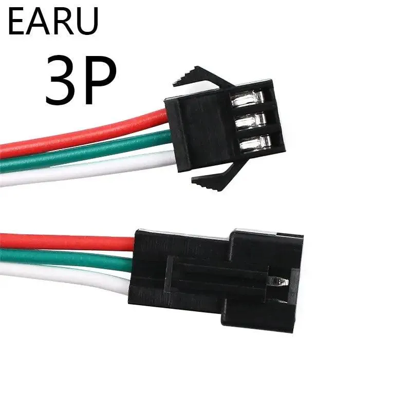EARU- 10Pairs 15cm JST SM 2P 3P 4P 5P 6P Plug Socket| Male to Female