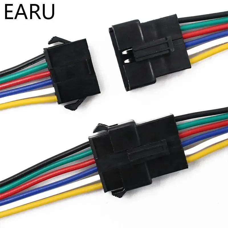 EARU- 10Pairs 15cm JST SM 2P 3P 4P 5P 6P Plug Socket| Male to Female